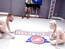 Chad Diamond & Arielle Aquinas Are Wrestling Naked On The Floor