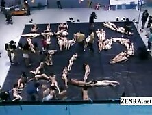 Subtitled Massive Group Of Japanese Nudists Word Art