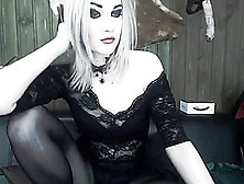 Goth Goddess On Webcam