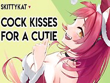 Gentle Femdom || Cock Kisses For A Cutie [Big Step-Sis + Virgin Listener] [Lipstick Kisses]
