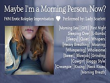 Audio Roleplay - Sleepy Morning Sex With Your New Gf [F4M Improvised Erotic Roleplay]