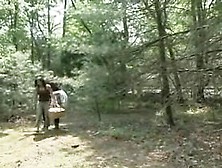 Muscular Couple Fucking In Woods.