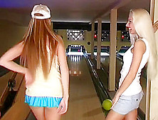 Two Sexy Dykes Getting It On At The Bowling Alley