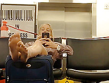 Teen Soles At The Airport