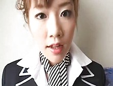 Japanese Stewardess With Collar Over Collar