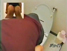 Toilet Spy Cam Porn With Girl Petting Tits And Pussy