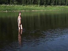 Naked Inside Volga River