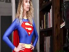 Superheroine Supergirl Battles And Defeats Her Mirror Twin