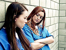 Two Cell Mates Having A Lesbo Fun In The Prison