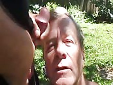 Older Bloke Collects Cum On His Face