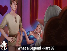 Wal 33 - Silver Haired Princess With Big Tits Summoned Her Copy For Titjob