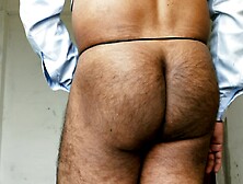 Boy Masturbating In Sexy Thong Showing His Big Bubble Butt Hot Ass
