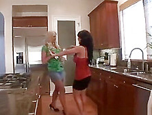Hot Horny Housewives Have 4Some With Lucky Dude!