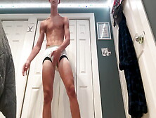 Twink Strips And Cums