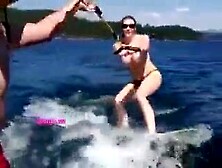 Chelsea Handler Waterskiing Video