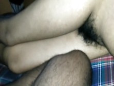Teen Naked On Bed - Hairy Pussy