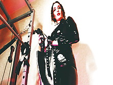 Fetish Dominatix Eva Vinyl Pvc Dress Femdom Goddess Bdsm Solo Kink Milf Boots