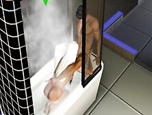 Bj Into The Shower! Made A Sister | Porno Game,