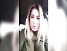 Young Blonde Into The Vehicle Masturbating