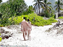 Wife Fucks A Random Fit Guy On Nudist Beach While Hubby Is Recording,  Slut Wife Getting Fucked On Nudist Beach By Stranger,