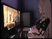 Shy Girl Fucks Her Pussy With New Toy She Got In The Mail Vrchat