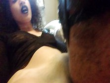 Mistress Receives Oral From Slave On Roommates Bed!