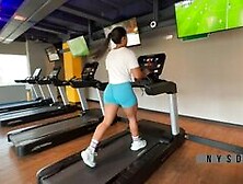 Fitness Model With A Big Ass Cums After Meeting A New Friend At The Gym -Amateur Couple- Nysdel