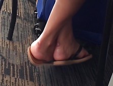 Sexy Latina Feet In The Airport Pt. 1