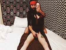 Tommy Chong Uses Toy On Skinny Strawberry Blonde While She's On Her Period