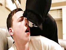 Masked Man Scares And Ass Fucks His Little Gay Twink