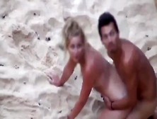 Husband Caught His Wife Enjoys Anal Fuck With Stranger On The Beach