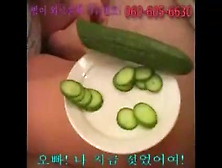 Korean Cucumber Masturbation