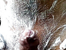 Dirty Husband Getting Horny And Shocking His Penis While Bathing And Clean His Area