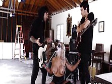 Rockstar Milf Nina Elle 3Some With The Goth Band