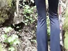 Sex Hiking With Titty Cougar Inside Forest