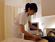 Japanese Patient Gets His Dick Pleasured By A Kinky Nurse.  Hd