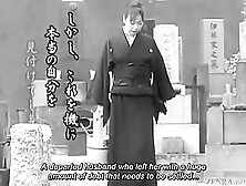 Subtitled Mourning Japanese Wife Aya Otosaki Debt Payback