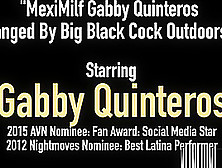 Meximilf Gabby Quinteros Banged By Big Black Cock Outdoors!