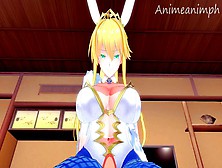 Endless Thighjobs With Artoria Pendragon From Fate Grand Order