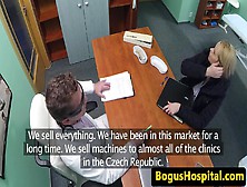 Real Euro Amateur Pounded By Her Doctor