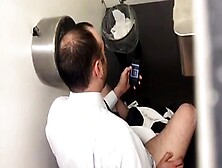 Str8 Spy Daddy In Public Toilet Part 2