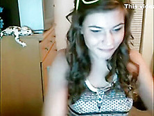 Brunette Showing Her Nice Tits On Webcam