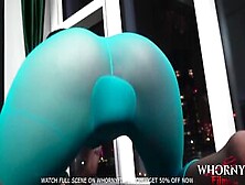 Fit Huge Melons Hoe Inside Yoga Leggings Covered Inside Oil Gets Her Booty Screwed Rough By A Long Penis -Whorny