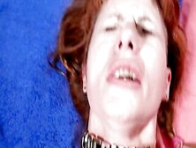 German Red Haired Old Cougar Inside Red Pvc Heels Anal Banged!