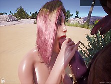 Wild Life Pink Hair Slut Tanya Minotaur Fucking