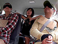 Impassioned Japanese Reality Stars Fucking Hardcore In A Bus