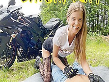 Sarah Kay In Beautiful Motorcyclist