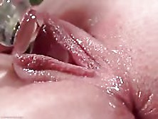 Dildo Masturbation On A Tight Pussy