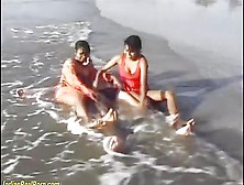 Threesome Indian Beach Fun