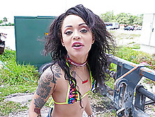 Handsome Model Holly Hendrix Opens Her Legs For Outdoors Quickie